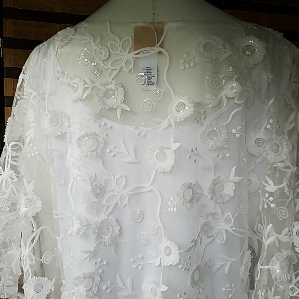 NWT!  Ruby Rd poncho over tank - Picture 9 of 11
